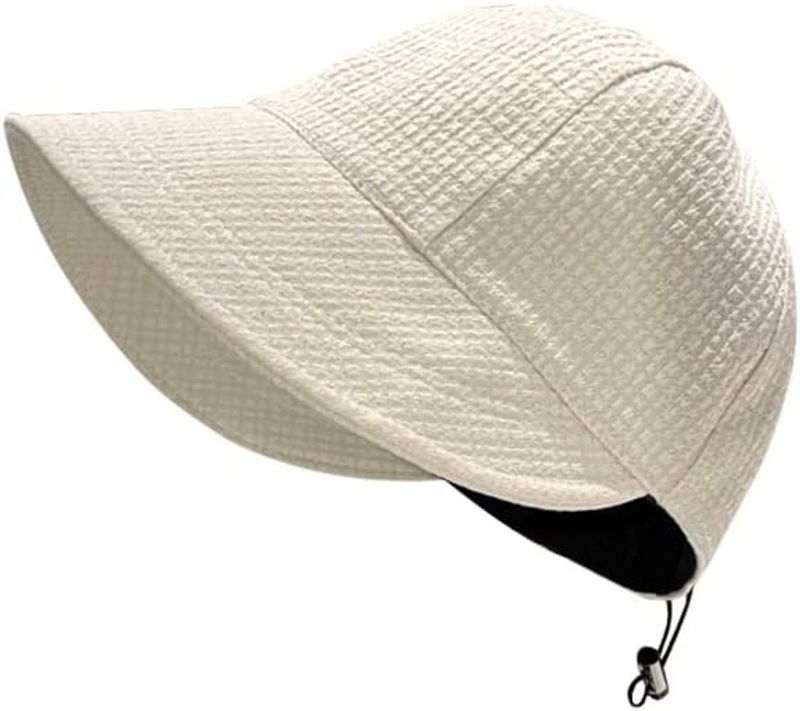 2024 New Womens Sun Hats Women's Outdoor UV-Protection-Foldable Beach Hats,Wide Brim Summer Fisherman's Caps UPF 50+_voghion.com
