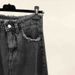 Half denim skirt, women's mesh red, black, gray ins, new raw edge design, pear shaped straight tube, A-line wrapped_voghion.com