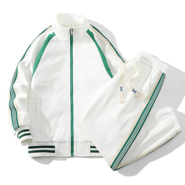 Atpūtas sporta vīriešu un sieviešu pavasara divdaļīgs komplekts, pāra tērps, jaka, moderns skolas sākuma tērps_voghion.com