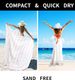 Large Cotton Turkish Beach Towel Picnic Blanket Quick-dry Lightweight Extra-large Sandproof Cloud Hawaii Honeymoon_voghion.com