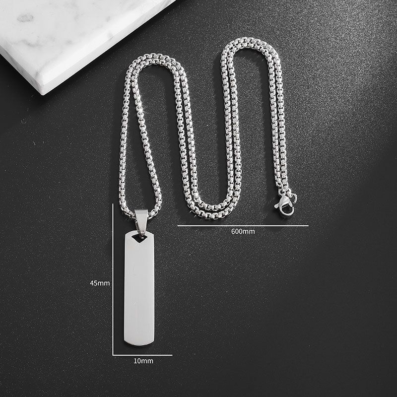 Minimalist Men's Stainless Necklace, Smooth Versatile Titanium Steel Long Sweater Chain, Hip-hop Personality And Fashion_voghion.com