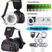 87HA Ro Photography Light With LCD Screen 7 Lighting Modes 8 Rings Adapters For Enhanced Imaging Effects_voghion.com
