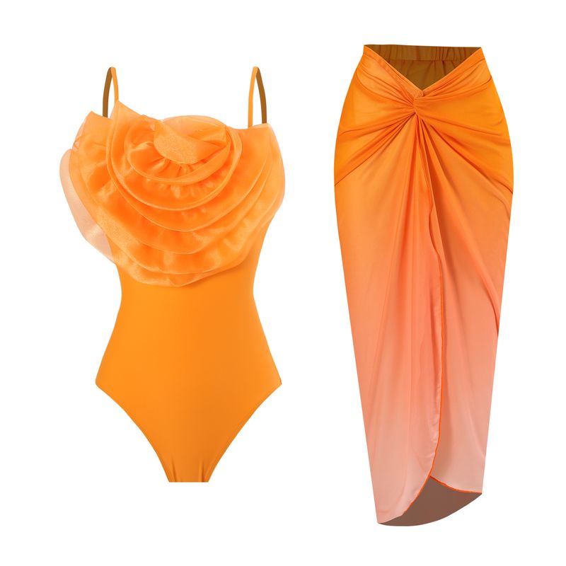 Women's Clothing Backless Sexy New One Piece Swimsuit Mesh Beach Skirt Swimsuit Suit_voghion.com