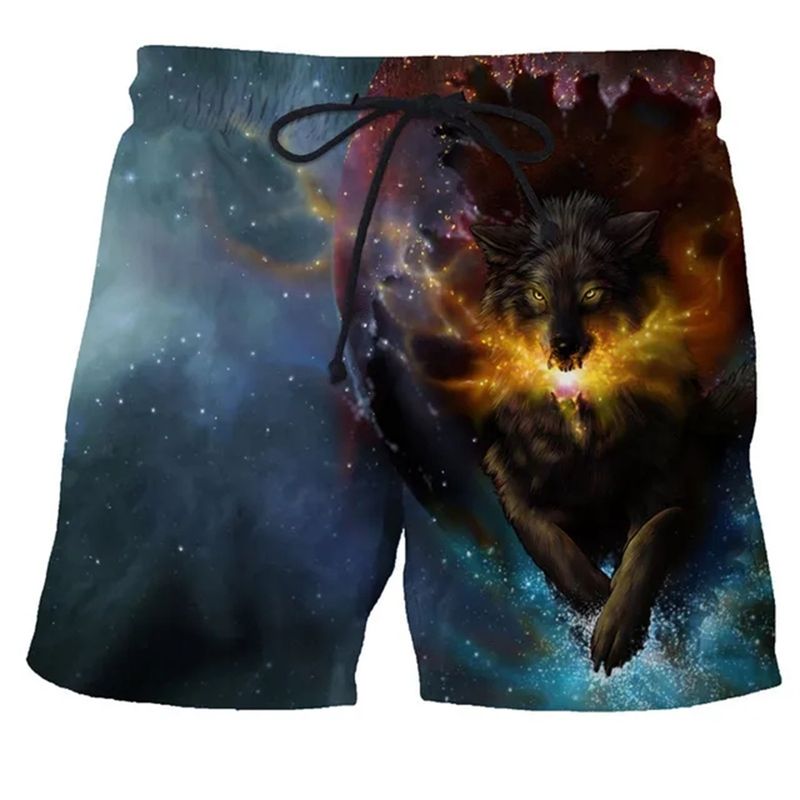 Short d'été imprimé numérique 3D pour hommes, pantalon de plage hawaïen de voyage pour jeunes_voghion.com