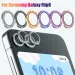 Bagside kameralinse hærdet glas til Samsung Galaxy Z Flip 6 Flip 5 5G Glitter Diamond Metal Lens Ring Glas Protector_voghion.com