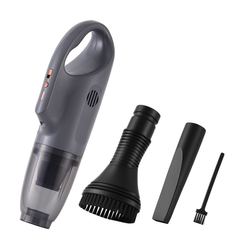 DW190 Cordless Handheld Vacuum Cleaner - 5200mAh Battery, 10KPA Suction, Wet/Dry Cleaning, Portable For Car & Home (Grey/Black)_voghion.com
