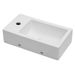 White Ceramic Rectangle Wall Mount Bathroom Sink With Single Faucet Hole_voghion.com