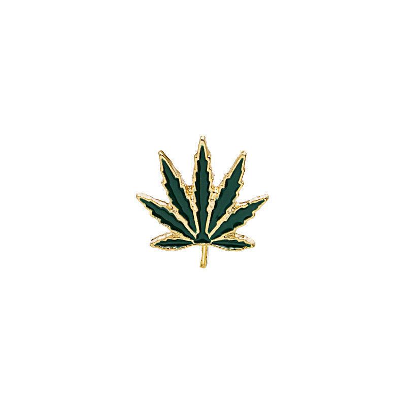 Retro Brooch Pin Personality Creative Maple Alloy Oil Drip Leaf Badge Brooch Anti-light_voghion.com