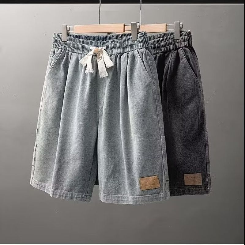 Men's Clothing Denim Shorts Men Summer Thin Mid-length Pants Trendy American Men's Trendy Brand Boys Pants Men's Casual Shorts_voghion.com