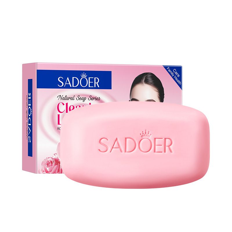 Handmade Soap SADOER Rose Milk Fragrance Cleansing Soap 100g Cleansing Hands Body Comfort Skin Unisex_voghion.com