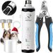 Tagliaunghie elettrico per cani e gatti, ricaricabile tramite USB, con doppia luce LED_voghion.com