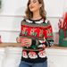 Weihnachtspullover für Damen, Jacquard, Rundhalsausschnitt, Pullover, Winter, locker_voghion.com