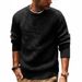 Men's Chunky Knit Sweater – Oversized Winter Pullover With Color-Block Design For Streetwear & Casual Wear_voghion.com