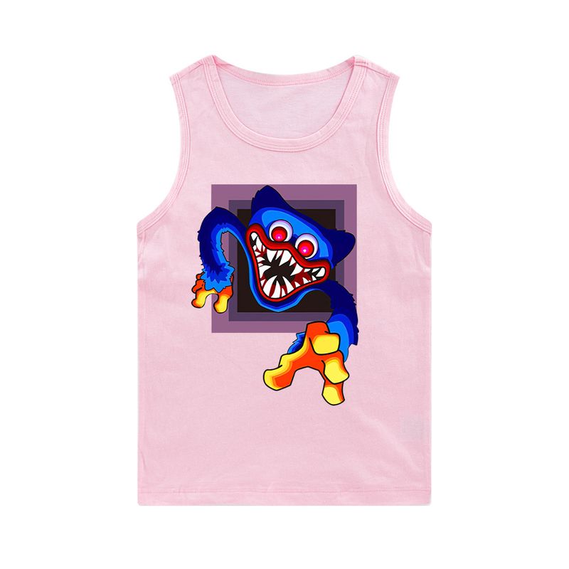 Bedrucktes ärmelloses Tanktop für ältere Jungen und Mädchen E784_voghion.com
