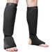 Boxing karate brace with instep brace Taekwondo Sanda fighting brace leg brace with shin brace_voghion.com