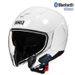 Kask motocyklowy Bluetooth z certyfikatem 3C – lekki, półkask ABS 3/4 dla mężczyzn i kobiet, w wielu kolorach z wizjerami chroniącymi przed promieniowaniem UV_voghion.com