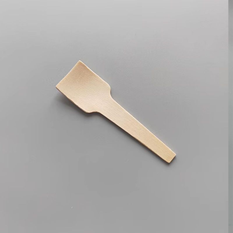 Disposable Wooden Biodegradable Tableware Printed Commercial Hotel Restaurant Birch Wood Spoon Thickened Fork_voghion.com