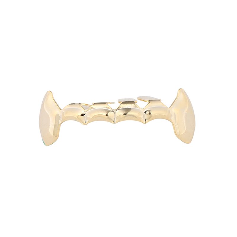 Hip hop jewelry hiphop singers hip hop gold braces canine gold plated teeth decorative braces_voghion.com