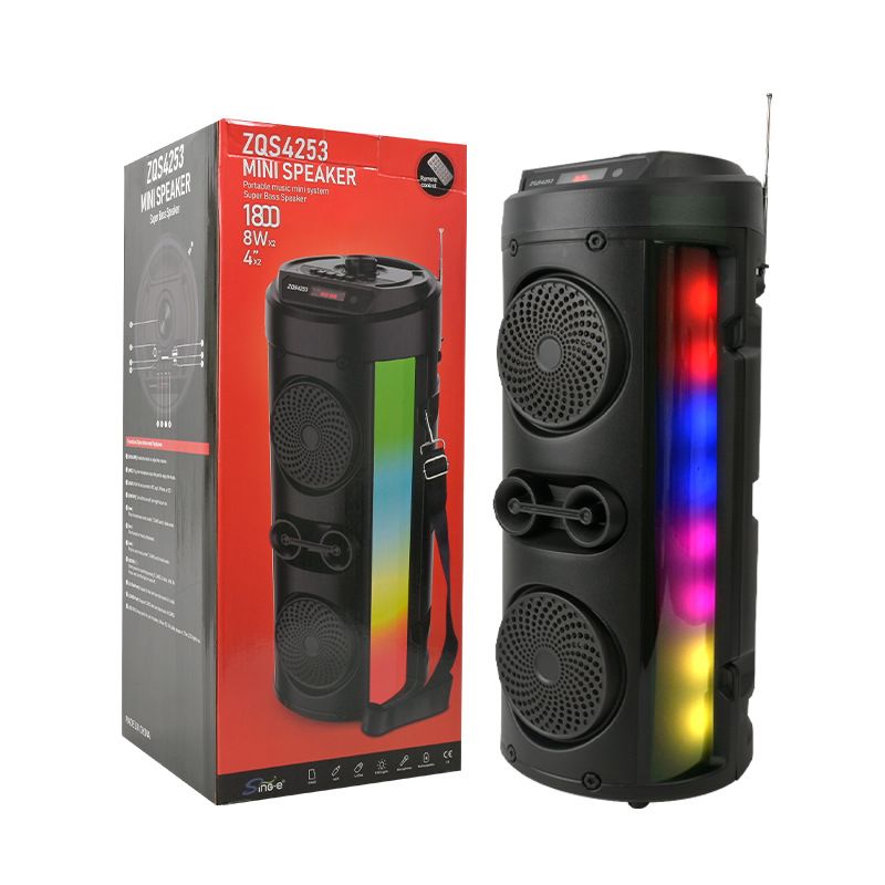ZQS4253 Outdoor com antena de carregamento solar Bluetooth alto-falante de áudio festa_voghion.com