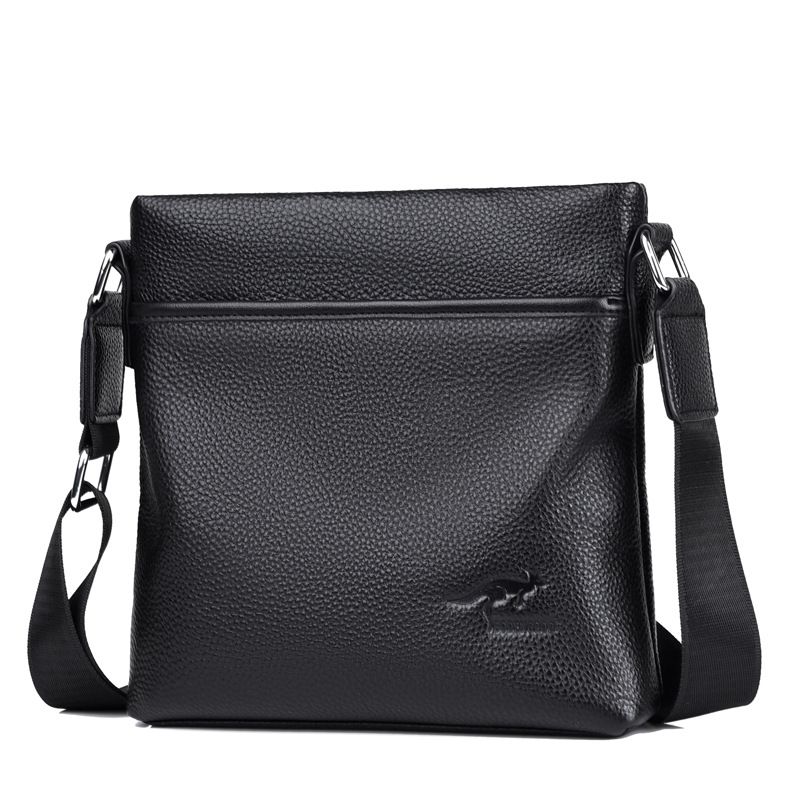 Herrentasche First-Layer-Rindsleder Schulter-Crossbody-Tasche Echtleder Herrentasche Business Casual Rucksack Hängetasche trendy_voghion.com