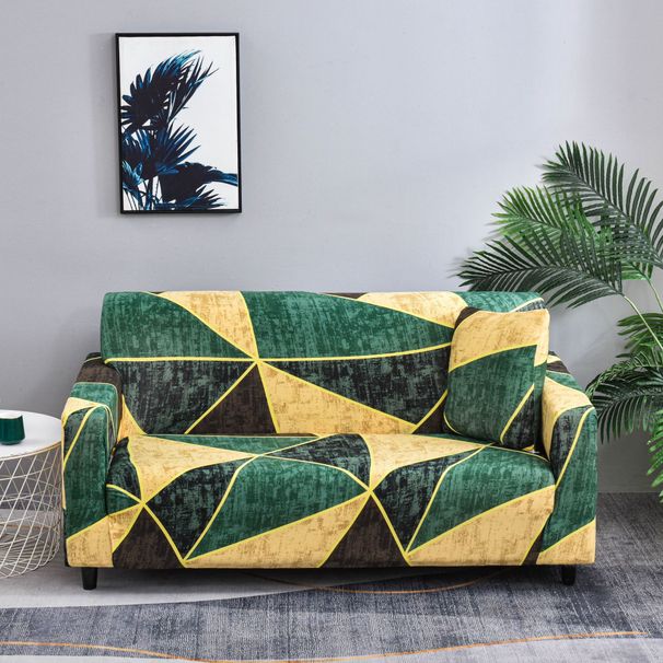 Dehnbarer, bedruckter Sofabezug – rutschfest, katzensicher, vollständige Abdeckung (90–300 cm) | Dschungel-, geometrische und florale Designs für Ecksofas_voghion.com