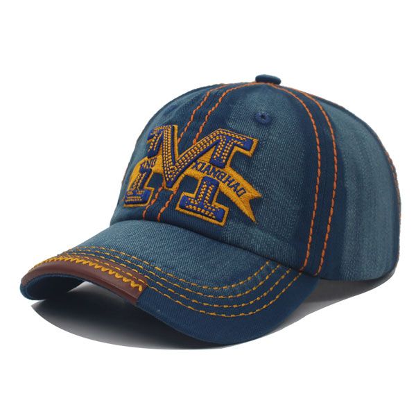 Marca Denim Jeans Vintage Mulheres Snapback Chapéus Bonés Para Homens Verão Bone Gorras Masculino Boné De Beisebol_voghion.com