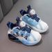 Girls' Sports 2025 Autumn New Rotating Button Children's Casual Soft Soled Running Boys' Dad Shoes_voghion.com