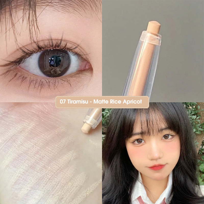 Glänzender Glitzer-Diamant-Lidschatten-Eyeliner-Stift, Perlglanz-Matt-Highlight-Stift, Seidenraupenaugen aufhellen, Bleistift, Cil_voghion.com