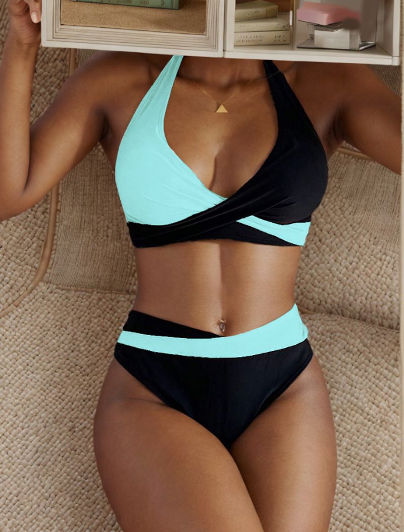 Damenbekleidung Sexy Split Rock Bikini Strap Badeanzug für Frauen_voghion.com