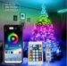 Intelligente Bluetooth-RGB-LED-Lichterkette mit USB-Fernbedienung – 5 m/10 m/20 m farbwechselnde Lichterkette für Weihnachten, Party, Hochzeit_voghion.com