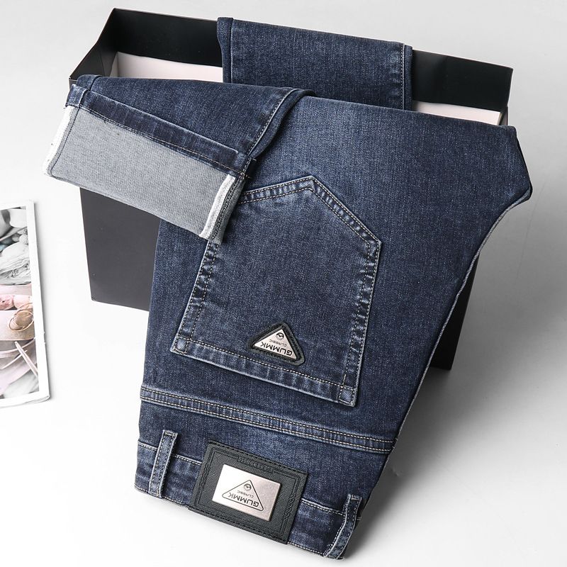 Herrenbekleidung High-End-Jeans für Herren, Frühling und Herbst, verschleißfest, elastisch, trendig, All-Match-Hose, gerade, lässig, Xintang Denim Capital_voghion.com