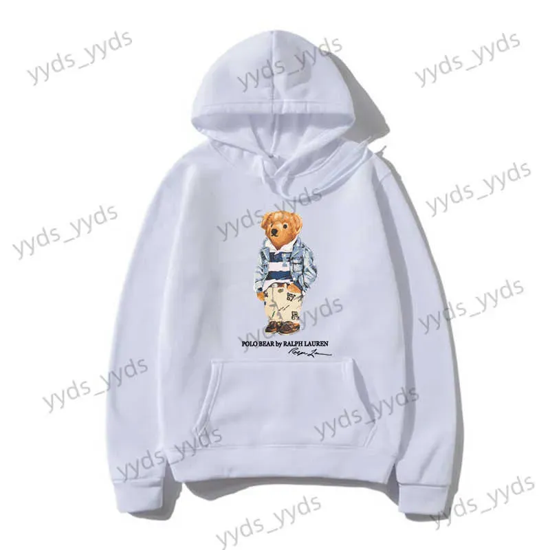 Felpe con cappuccio da uomo Felpe con cappuccio con stampe di orsacchiotti di peluche in posa divertente Felpa con cappuccio da uomo Felpa con cappuccio ampia con tasca Felpa oversize autunnale Moda_voghion.com