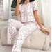 ChicShe Cross-Border Pyjama-Set für Damen, Frühling/Sommer, neuer europäischer und amerikanischer Stil, hochwertiges Set mit Rundhalsausschnitt und langer Hose._voghion.com