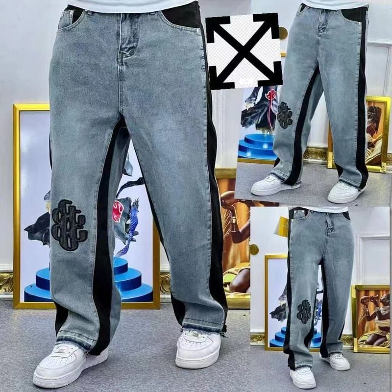 Men's Clothing European And American Original Foreign Trade Cut Label Men's Clothing Quality Clearance Light Luxury Cattle Goods Original Tail Jeans_voghion.com