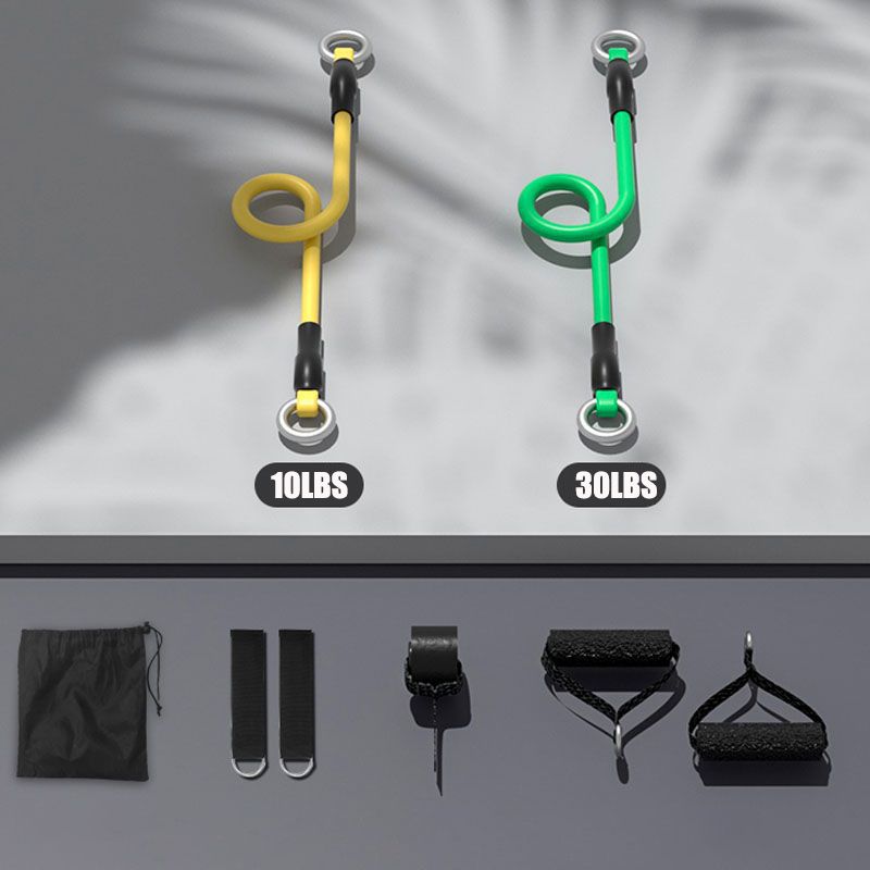 Ensemble de bandes de résistance pour exercices de fitness de 200 lb, tubes élastiques, corde de traction, bande de yoga, équipement d'entraînement pour la salle de sport à domicile_voghion.com
