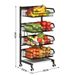 Kitchen Rack Storage Basket Holder Shelf 4/5/6 Tier Storage Cart Vegetable Fruit_voghion.com