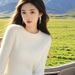 High-End Elegant Mink Velvet Inner Sweater For Women 2025 Spring Autumn Winter Soft Warm Knitted Base Shirt_voghion.com
