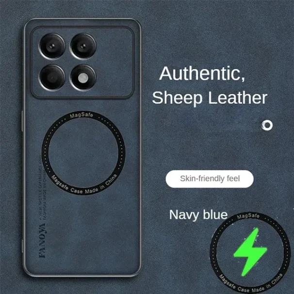 Nahkkott POCO X7 Pro X6/F6/M6 Pro 4G 5G C75 C65 C61 Xiaomi 15 Pro 14/T Pro ülimalt magnetiline juhtmevaba laadimisümbris_voghion.com