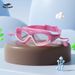 Children's Waterproof Anti-Fog Large Frame Diving Goggles Boys And Girls Professional One-Piece Earplugs Silicone HD_voghion.com
