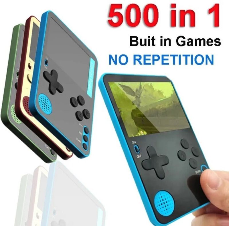 Console de jeux vidéo rétro portable 500 Classic Games, rouge_voghion.com