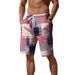 Unbeatable Quality 2025 New Summer Breathable Hawaiian Beach Pants 3D Printed Checkered Pattern Men's Shorts_voghion.com