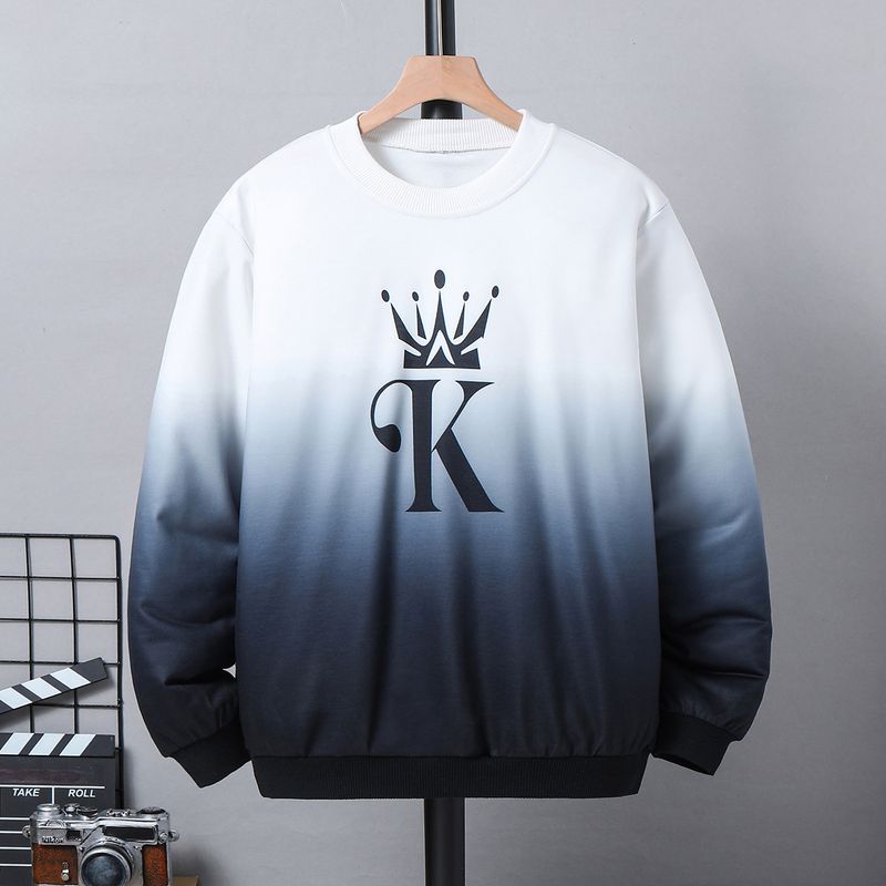 Mother&Kids Youth hoodie matching color letters printed long-sleeved boy pullover children's fashion_voghion.com