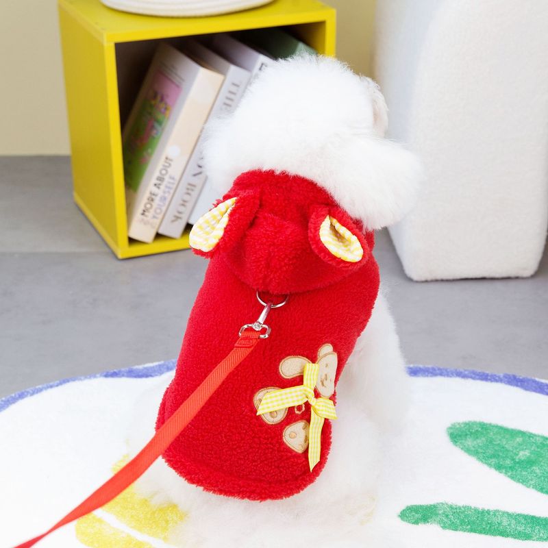 Dog Autumn/Winter Cotton Teddy Cat Pet Clothes Winter 23 Bow Tie Bear Vest_voghion.com