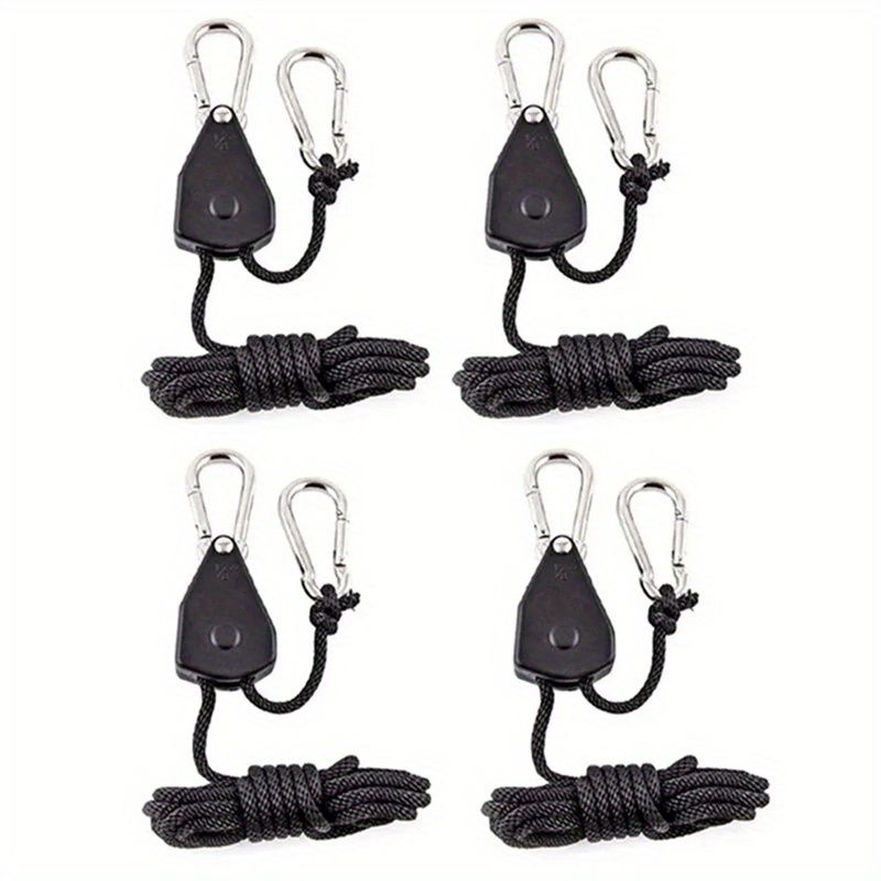8pcs 4pcs Adjustable 20.32cm Lanyard Hanging For Tent Fan Grow Plant Lamp Ropes Lifting Pulley Hook_voghion.com