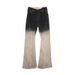 Men's Clothing Gradient Old Retro Stacked Flared Jeans_voghion.com
