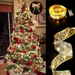 Decorative LED Ribbon String Lights For Christmas Tree - Flexible Copper Wire With Warm White/Colorful/White Light Options_voghion.com