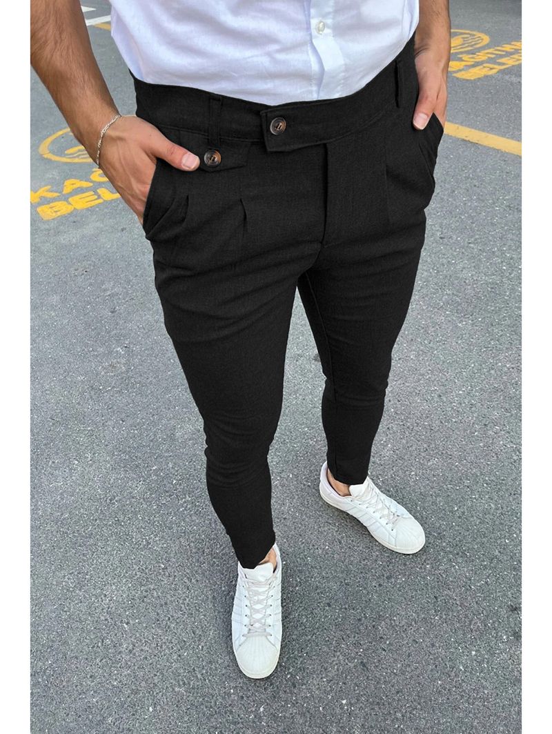 Europäische männer Neue Casual Formal Business-Hose Kleine Füße Bleistift Hosen Mode Männliche Kleidung_voghion.com