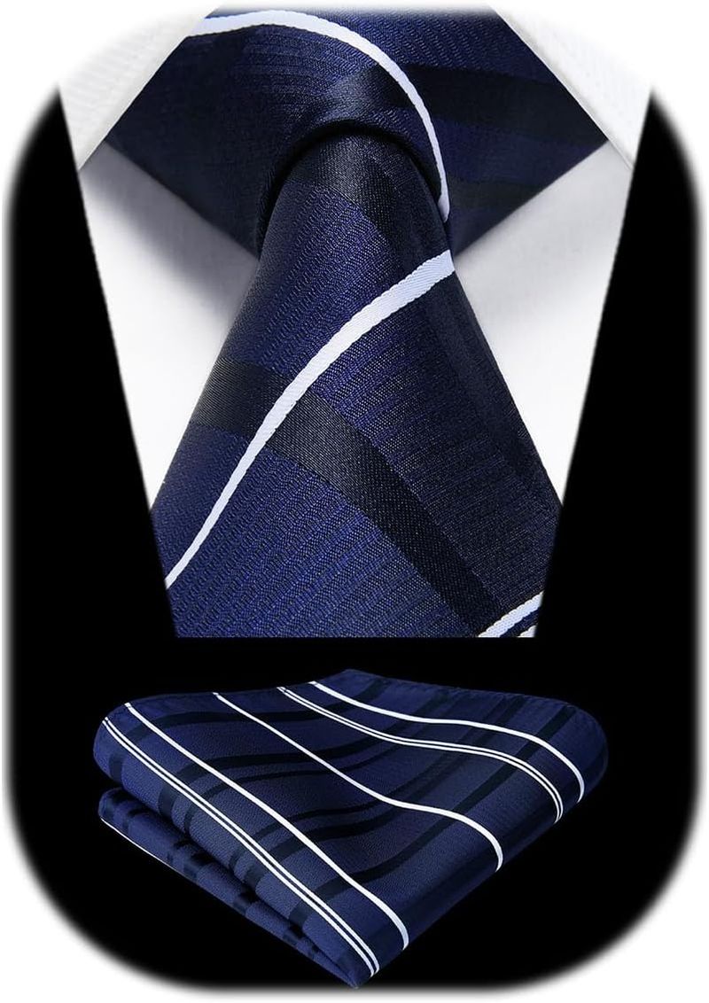 Cravatte da uomo a pois, classiche, con fazzoletto da taschino, formali ed eleganti, set per matrimonio, festa e lavoro_voghion.com