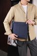 2023 New Men's Soft Surface Nylon Waterproof Business Briefcase Korean Style Casual Crossbody Shoulder Bag_voghion.com
