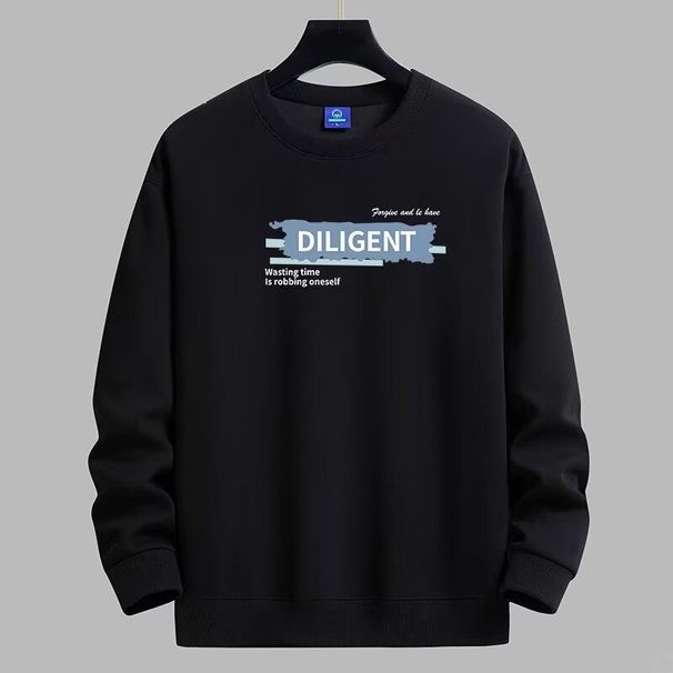 FW25 Passendes Paar-Sweatshirt aus Baumwolle mit Rundhalsausschnitt – Für Sie und Ihn_voghion.com